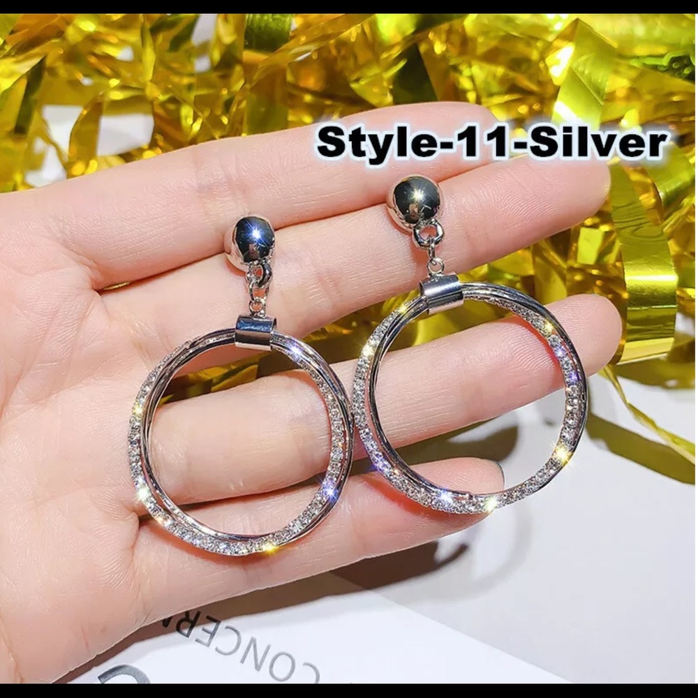 Silver Filled Triple Hoop Women'sFashion Earr…
